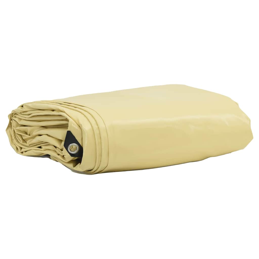 vidaXL Τέντα 650g / m² Μπεζ 3 x 4 m Καμβάς με επικάλυψη PVC