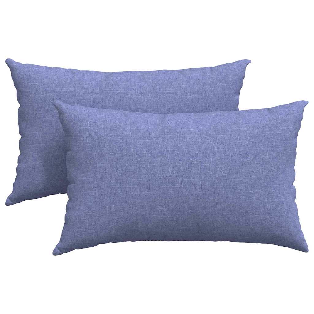 vidaXL Μαξιλάρι Καναπέ 2 pcs Μπλε τζην 30 x 50 cm
