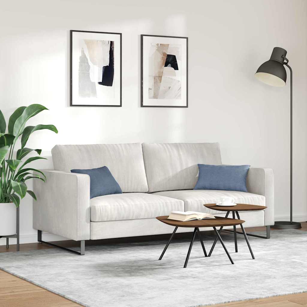 vidaXL Μαξιλάρι Καναπέ 2 pcs Μπλε 50 x 30 cm Υφασμάτινο Κορντουρά