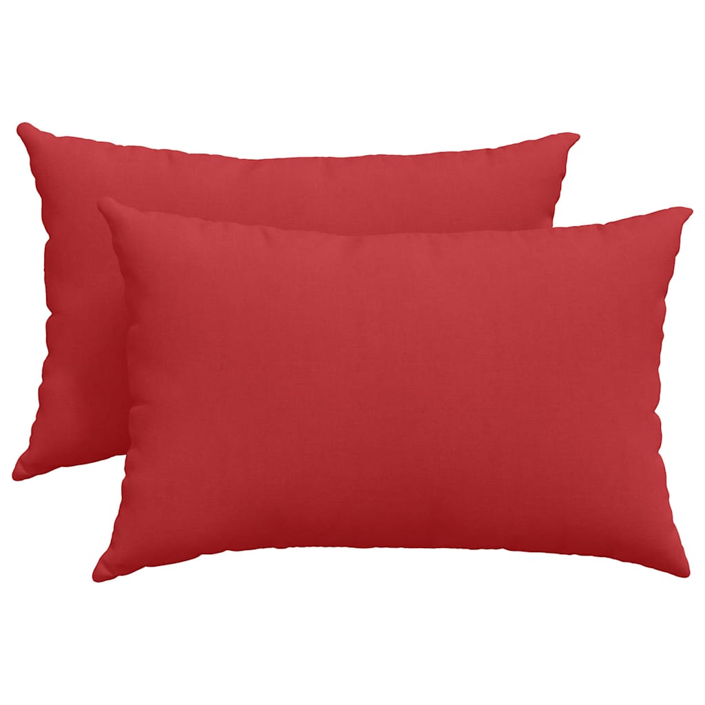 vidaXL Μαξιλάρι Καναπέ 2 τμχ. ύφασμα Κόκκινο 60 x 40 cm
