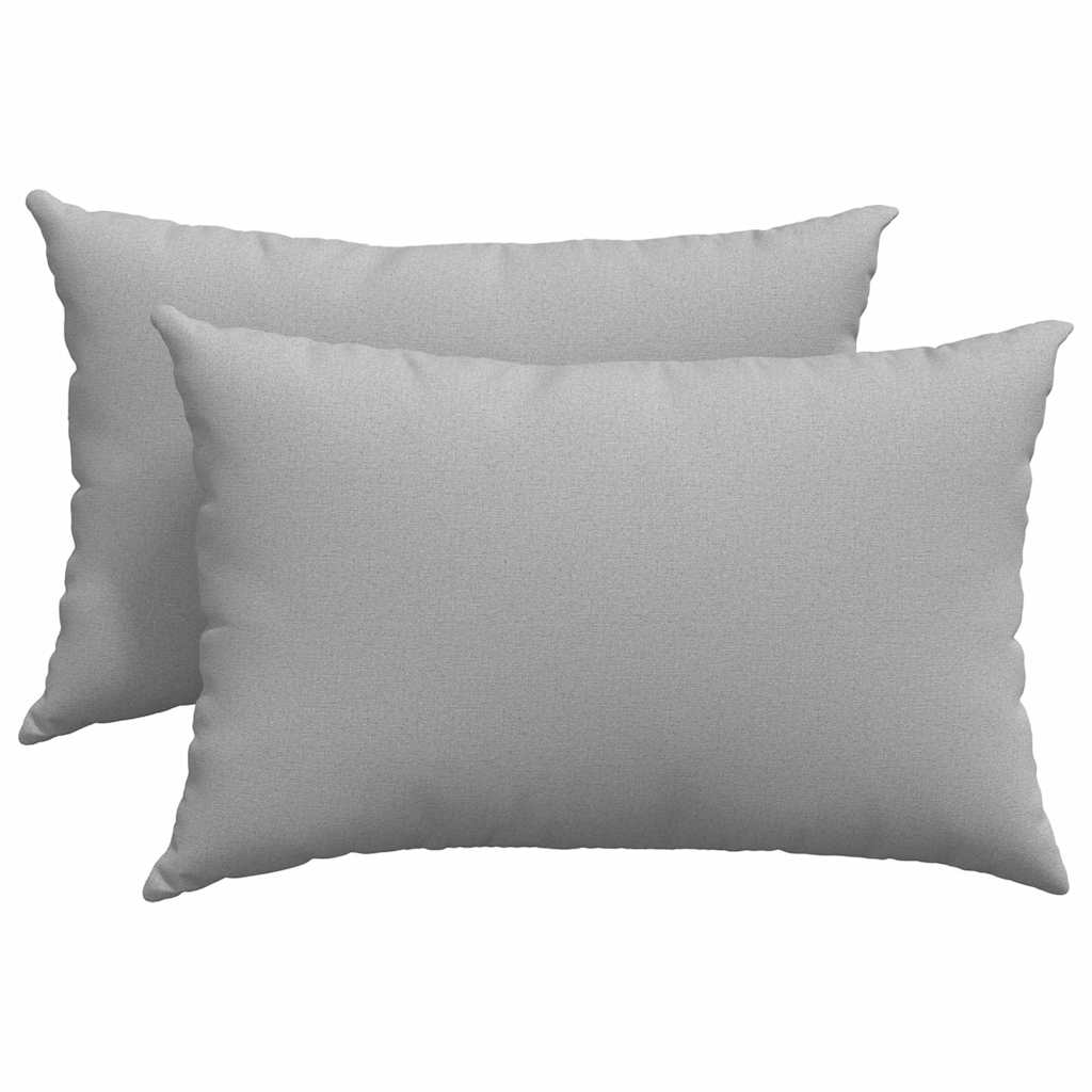 vidaXL Μαξιλάρι Καναπέ 2 pcs Γκρι 60 x 40 cm ύφασμα