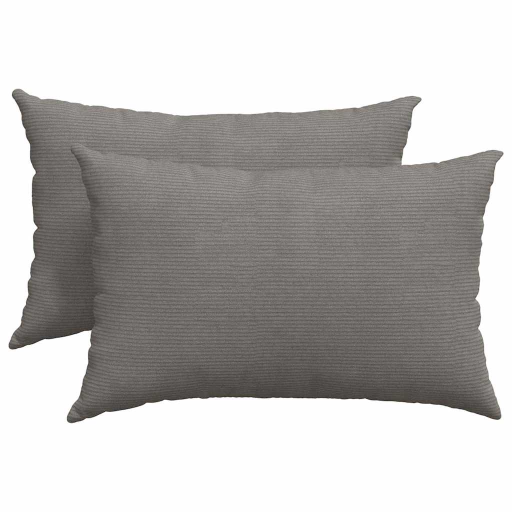 vidaXL Μαξιλάρι Καναπέ 2 pcs Ανοιχτό γκρι 60 x 40 cm