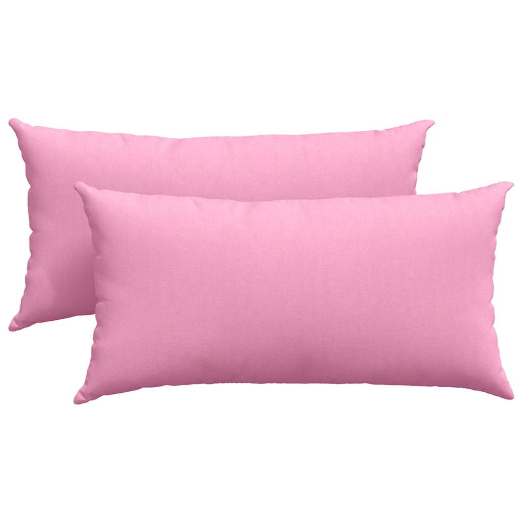 vidaXL Μαξιλάρι Καναπέ 2 pcs Ροζ 80 x 40 cm ύφασμα