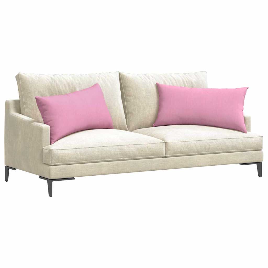 vidaXL Μαξιλάρι Καναπέ 2 pcs Ροζ 80 x 40 cm ύφασμα