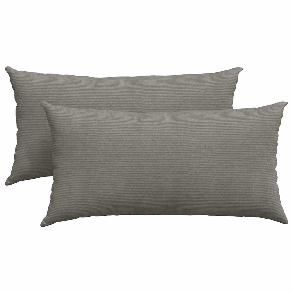 vidaXL Μαξιλάρι Καναπέ 2 pcs Ανοιχτό γκρι 80 x 40 cm