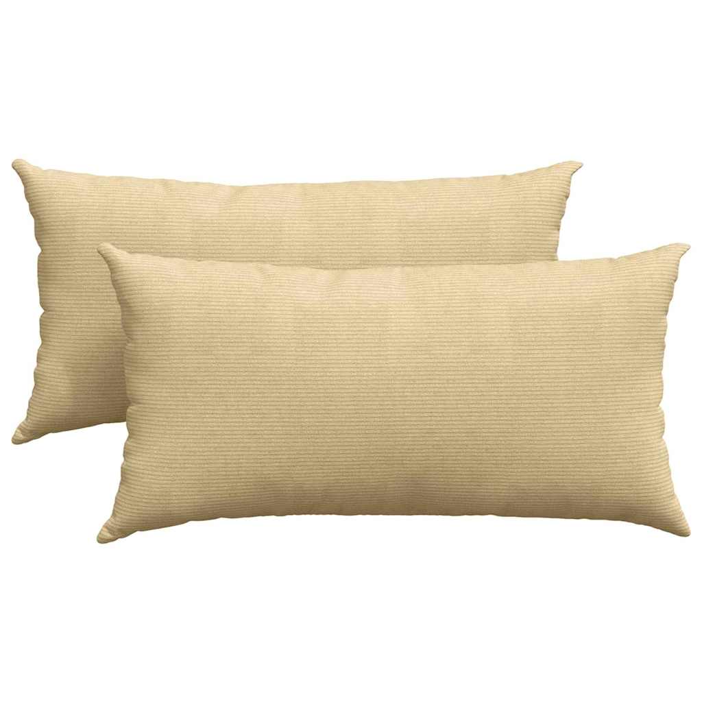vidaXL Μαξιλάρι Καναπέ 2 pcs Γκρι Πράσινο 80 x 40 cm