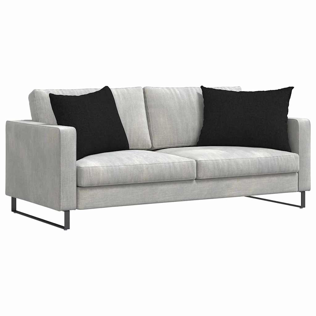 vidaXL Μαξιλάρι Καναπέ 2 pcs Μαύρο 70 x 50 cm ύφασμα