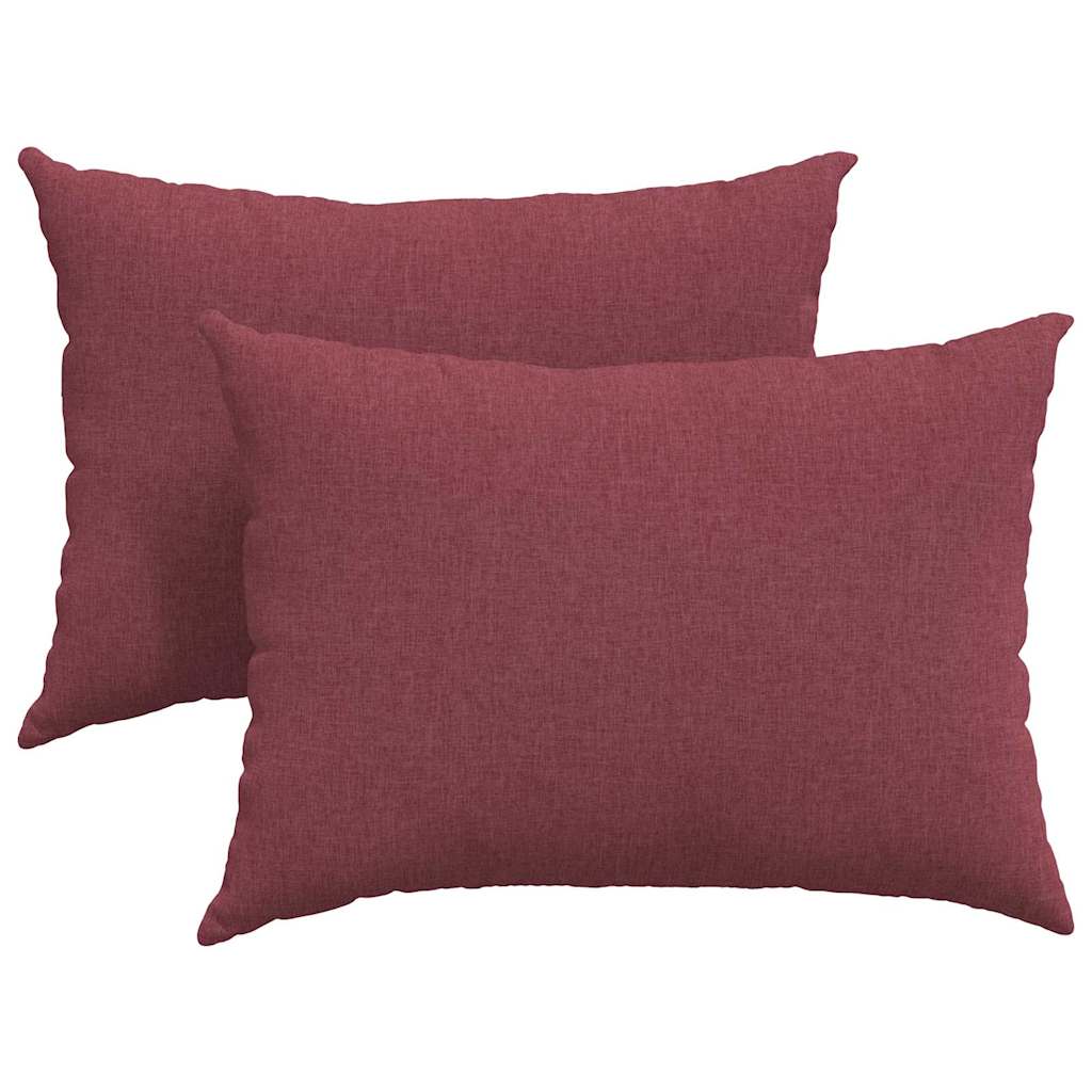 vidaXL Μαξιλάρι Καναπέ 2 pcs Κόκκινο 70 x 50 cm ύφασμα