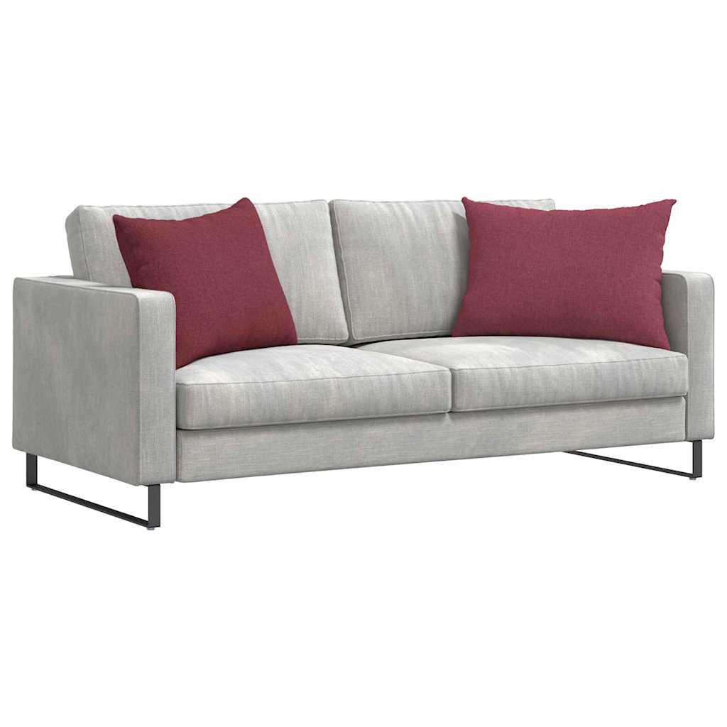 vidaXL Μαξιλάρι Καναπέ 2 pcs Κόκκινο 70 x 50 cm ύφασμα