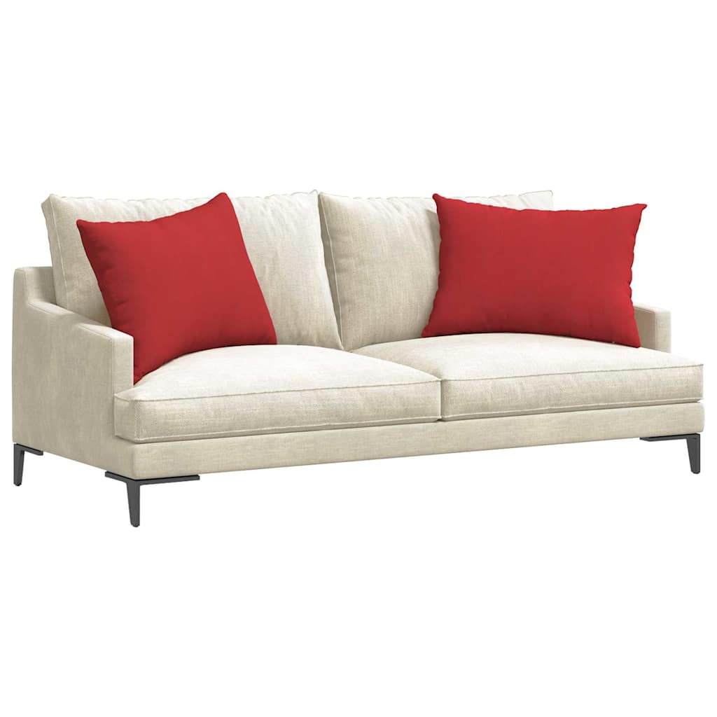 vidaXL Μαξιλάρι Καναπέ 2 pcs Κόκκινο 70 x 50 cm ύφασμα