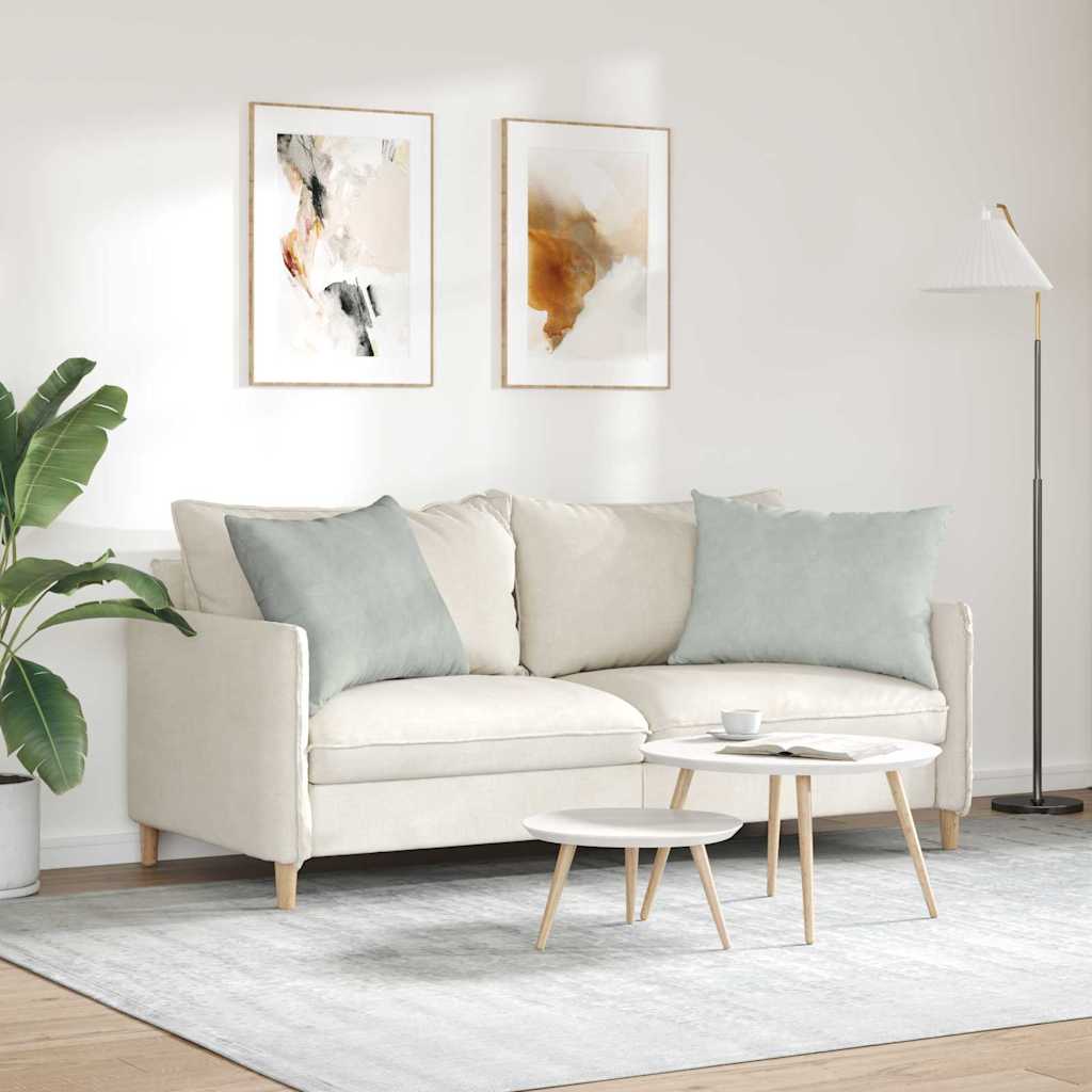 vidaXL Μαξιλάρι Καναπέ 2 pcs Ανοιχτό γκρι 70 x 50 cm
