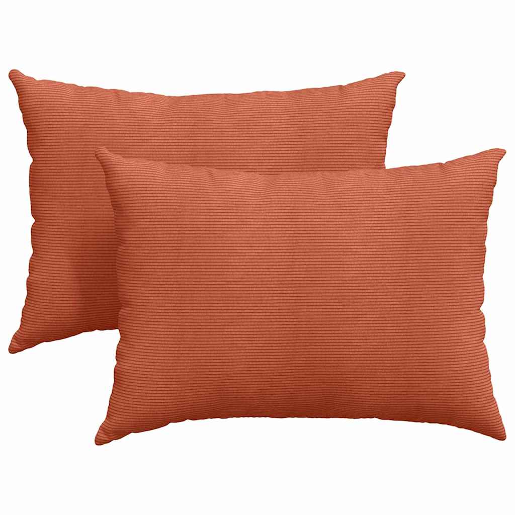 vidaXL Μαξιλάρι Καναπέ 2 pcs Κόκκινο Πορτοκαλί 70 x 50 cm