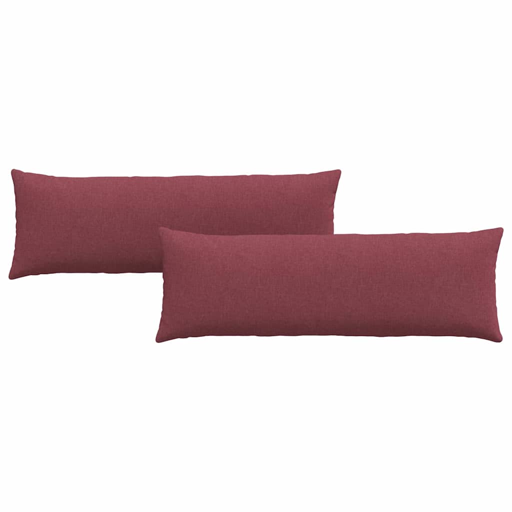 vidaXL Μαξιλάρι Καναπέ 2 pcs Κόκκινο 120 x 40 cm ύφασμα