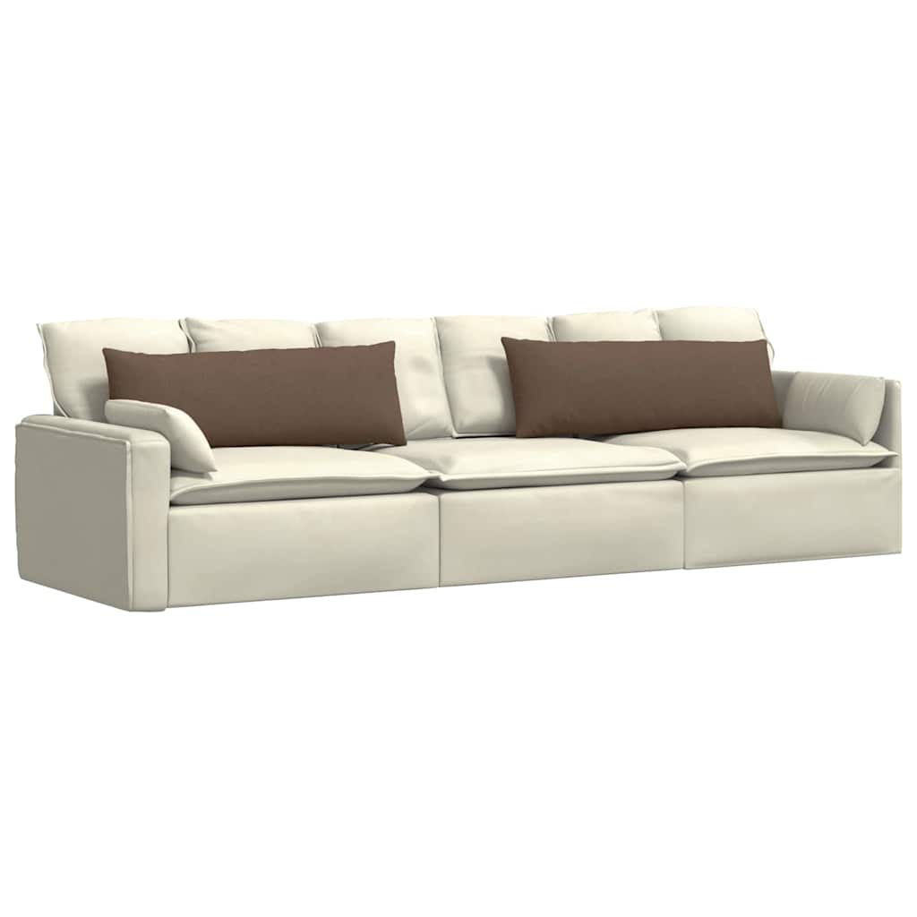 vidaXL Μαξιλάρι Καναπέ 2 τμχ. ύφασμα Καφέ 120 x 40 cm
