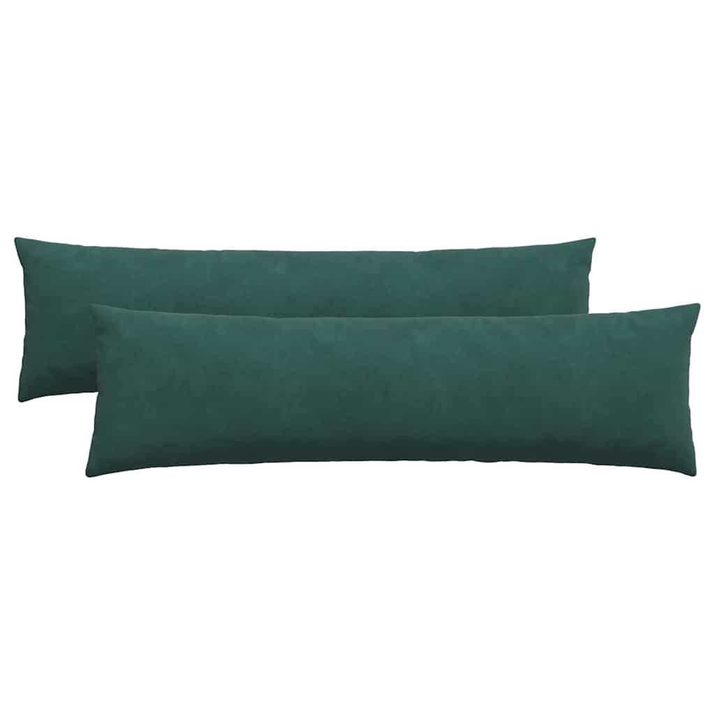 vidaXL Μαξιλάρι Καναπέ 2 pcs Σκούρο Πράσινο 145 x 40 εκ.
