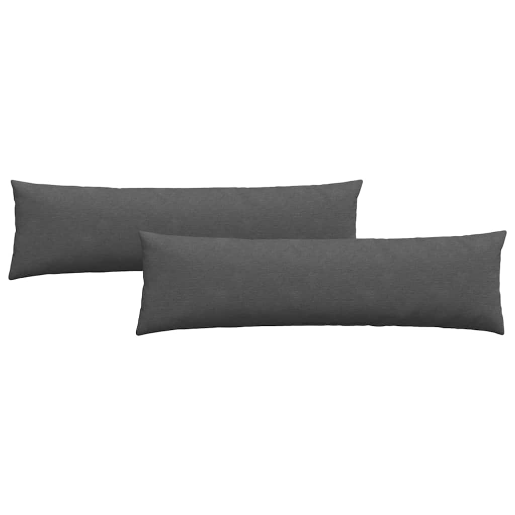 vidaXL Μαξιλάρι Καναπέ 2 pcs Σκούρο Γκρι 145 x 40 εκ.