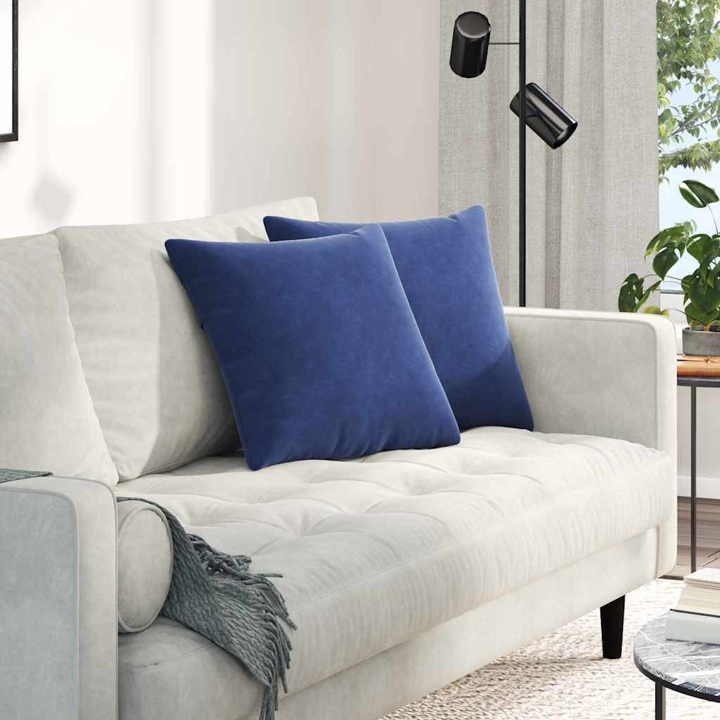 vidaXL Μαξιλάρι Καναπέ 2 pcs Μπλε Αστυνομίας 45 x 45 cm