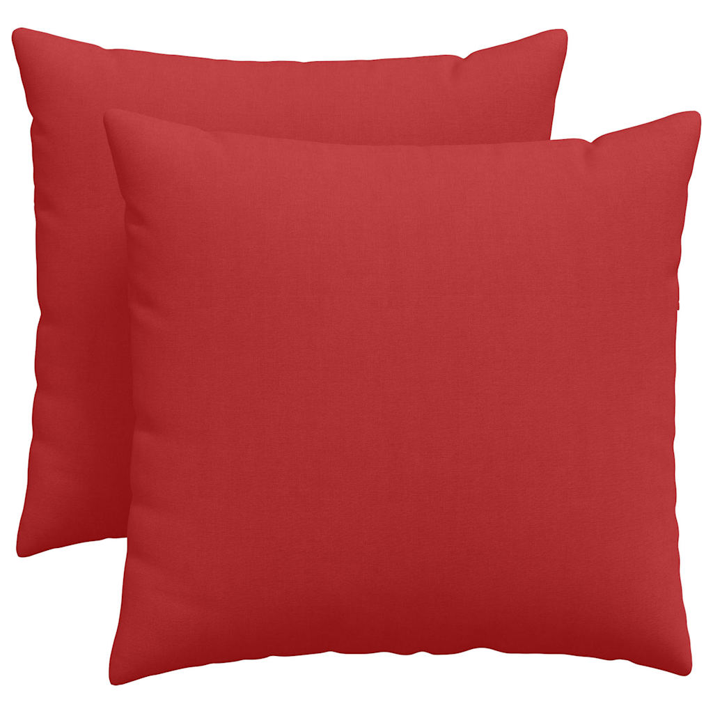 vidaXL Μαξιλάρι Καναπέ 2 pcs Κόκκινο 50 x 50 cm ύφασμα