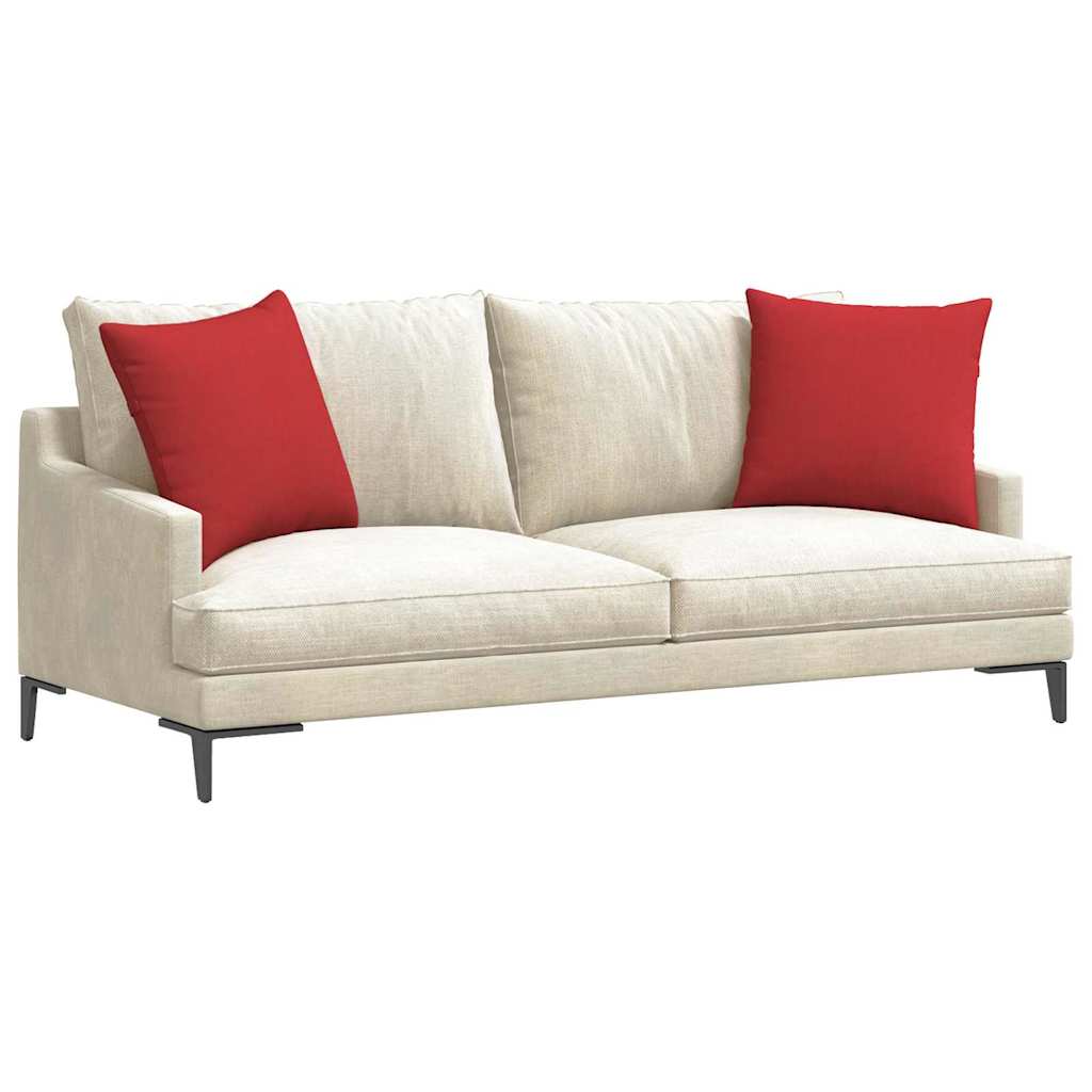 vidaXL Μαξιλάρι Καναπέ 2 pcs Κόκκινο 50 x 50 cm ύφασμα
