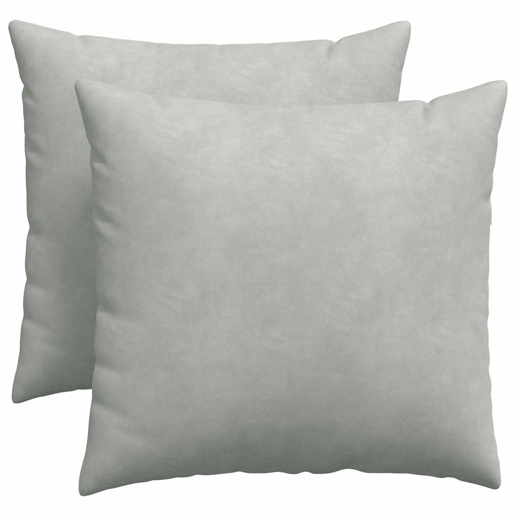 vidaXL Μαξιλάρι Καναπέ 2 pcs Ανοιχτό γκρι 50 x 50 cm