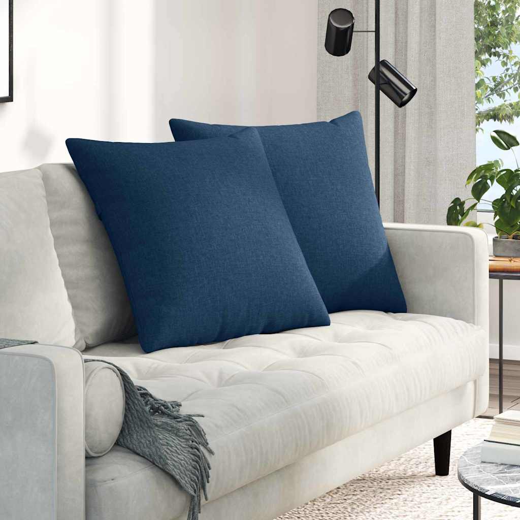 vidaXL Μαξιλάρι Καναπέ 2 pcs Μπλε 60 x 60 cm ύφασμα