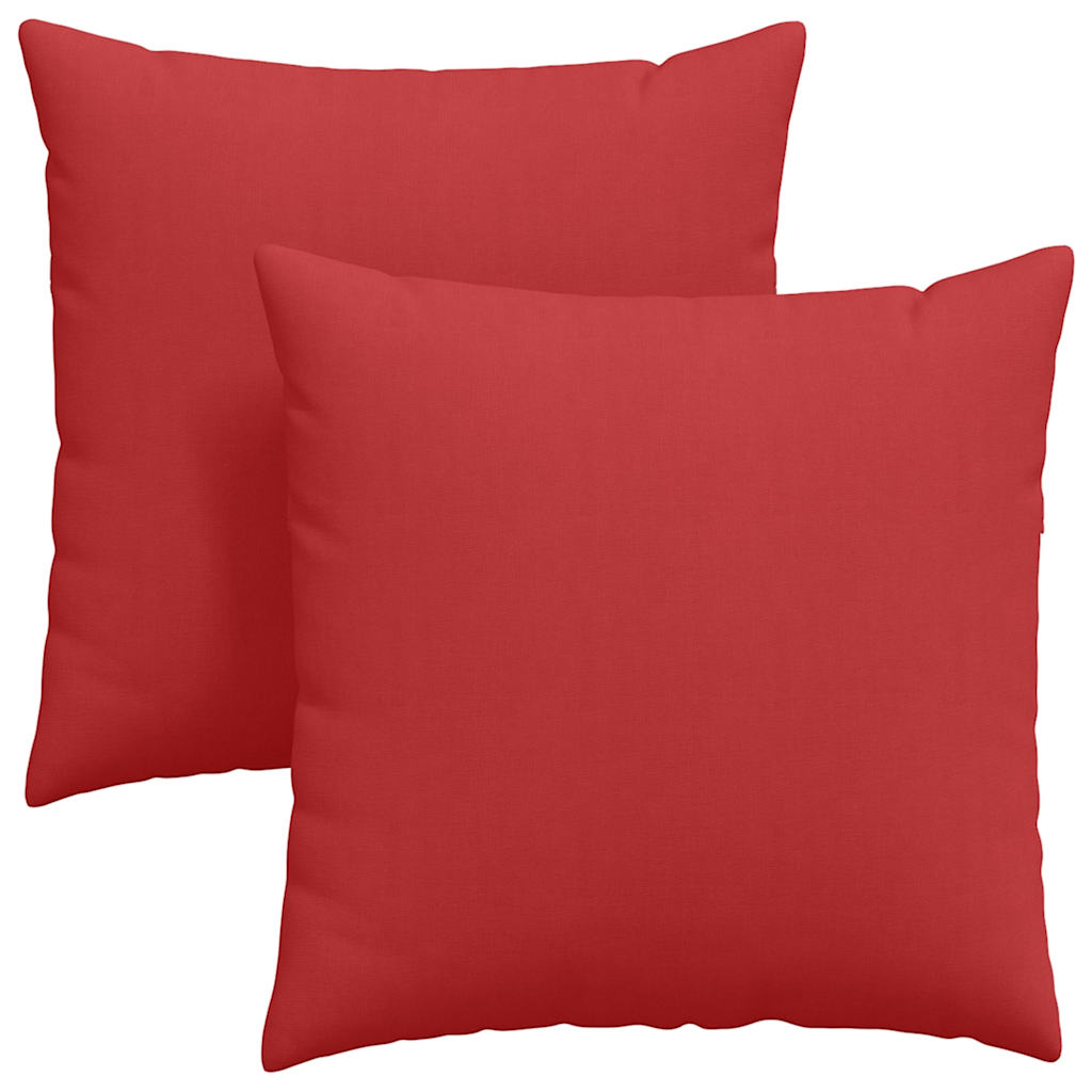 vidaXL Μαξιλάρι Καναπέ 2 pcs Κόκκινο 60 x 60 cm ύφασμα