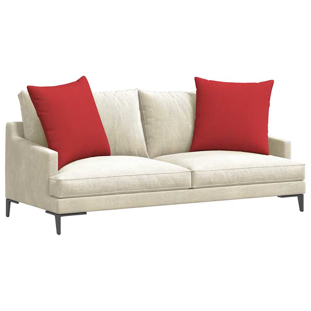 vidaXL Μαξιλάρι Καναπέ 2 pcs Κόκκινο 60 x 60 cm ύφασμα