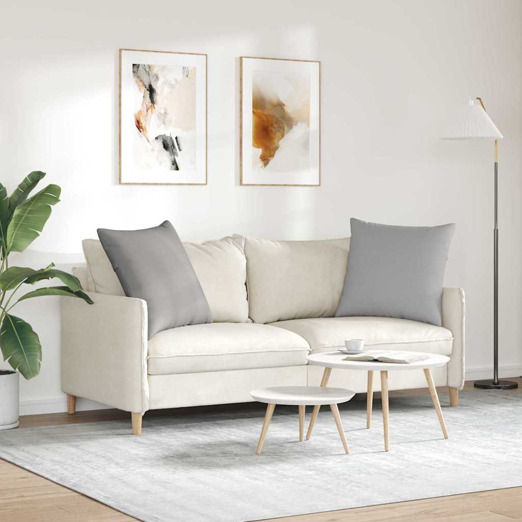 vidaXL Μαξιλάρι Καναπέ 2 pcs Γκρι 60 x 60 cm ύφασμα