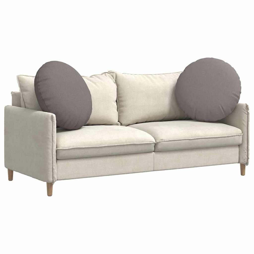 vidaXL Μαξιλάρια καθισμάτων 2 τμχ. Ύφασμα Taupe Ø80 x 29 εκ