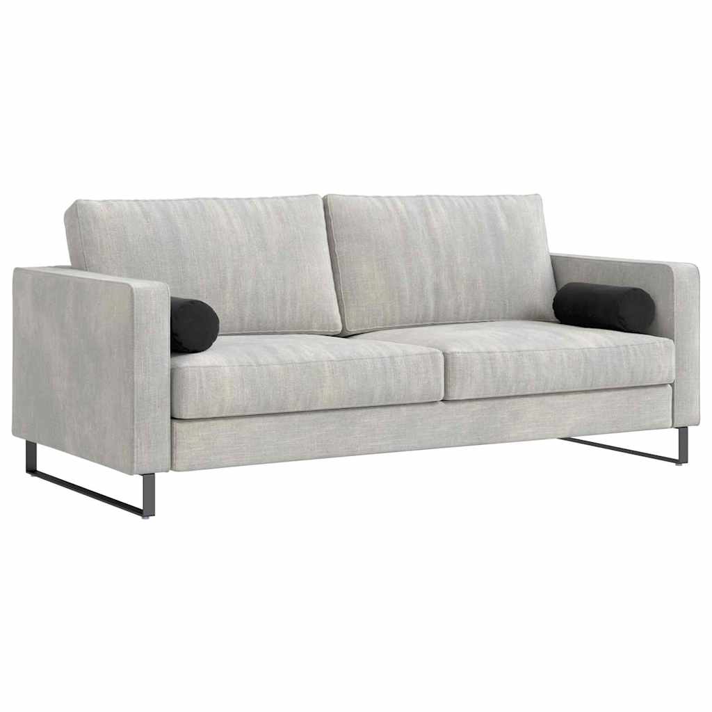 vidaXL Μαξιλάρια Στήριγμα 2 pcs Μαύρο Ø 15 x 40 εκ