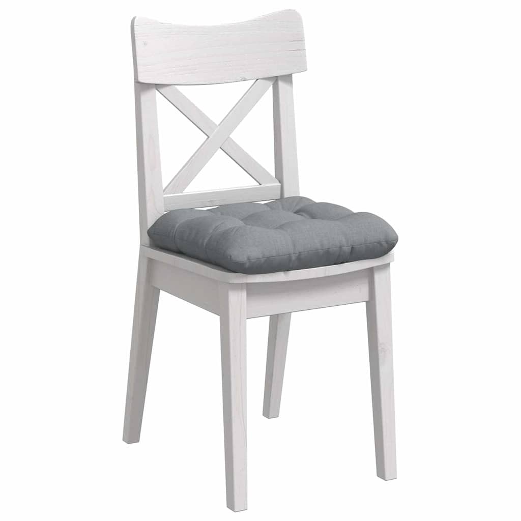 vidaXL Μαξιλάρια καθισμάτων 4 pcs Ανοιχτό γκρι 40 x 40 x 12 εκ. ύφασμα