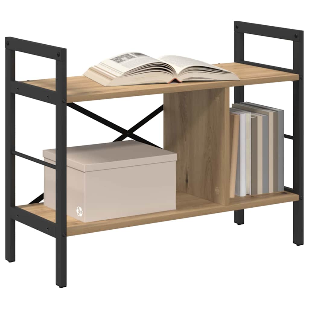 vidaXL Ράφι Βιβλίων Artisan Oak 75 x 30 x 58,5 εκ. Επεξεργασμένο ξύλο