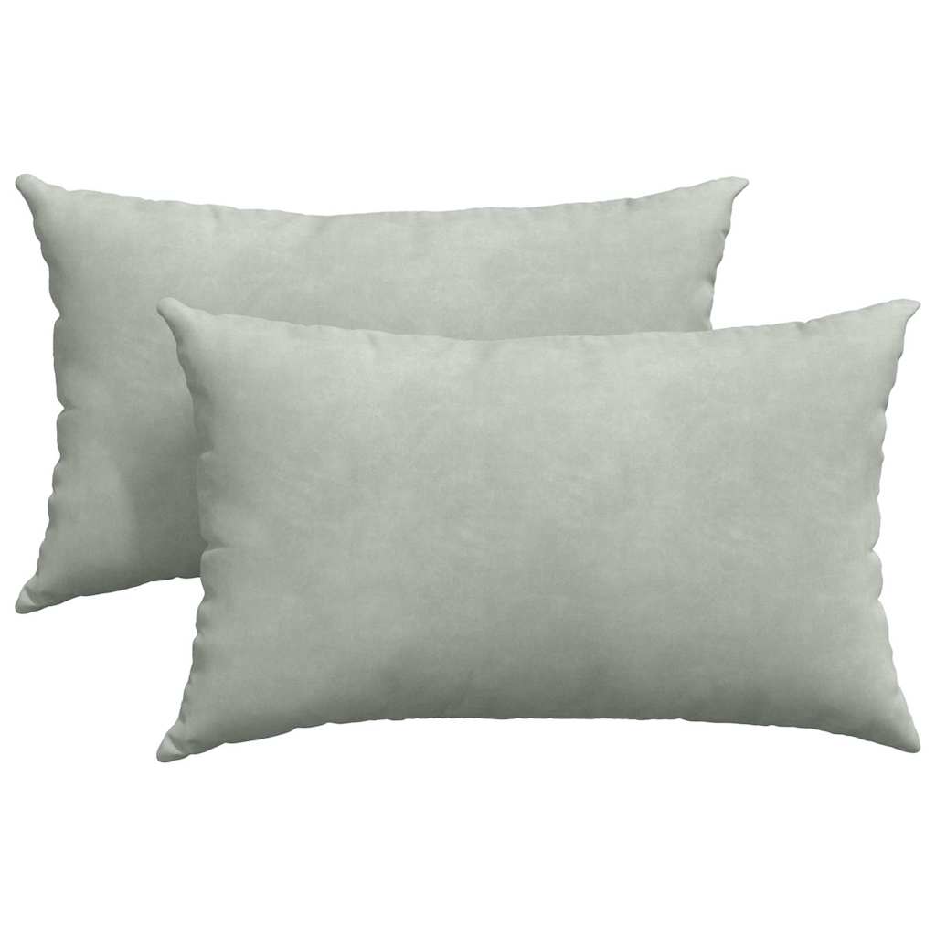 vidaXL Μαξιλάρι Καναπέ 2 pcs Ανοιχτό γκρι 50 x 30 cm