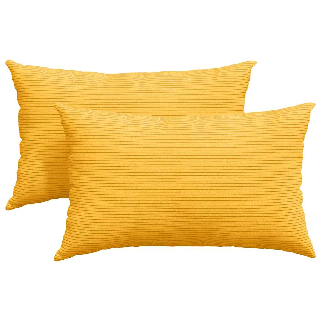 vidaXL Μαξιλάρι Καναπέ 2 pcs Απαλό Κίτρινο 50 x 30 cm