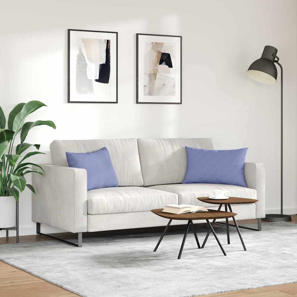 vidaXL Μαξιλάρι Καναπέ 2 pcs Μπλε 60 x 40 cm ύφασμα