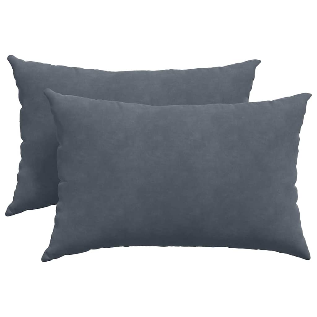 vidaXL Μαξιλάρι Καναπέ 2 pcs Σκούρο γκρι 60 x 40 cm