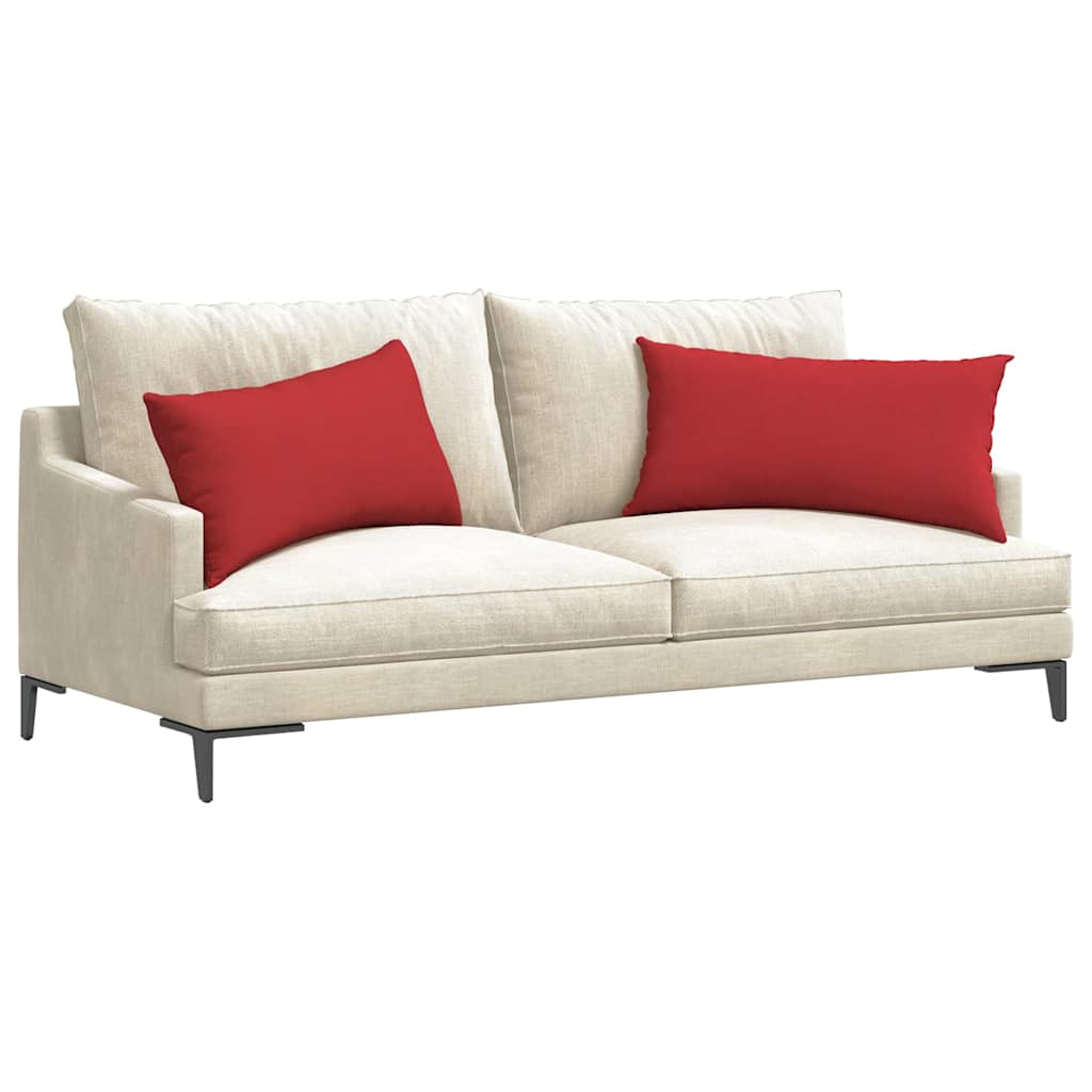 vidaXL Μαξιλάρι Καναπέ 2 pcs Κόκκινο 80 x 40 cm ύφασμα