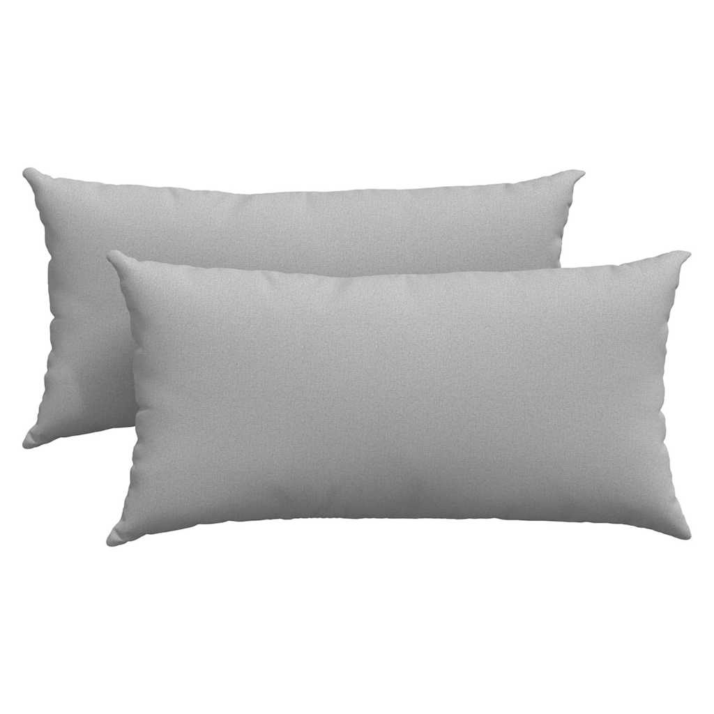 vidaXL Μαξιλάρι Καναπέ 2 pcs Γκρι 80 x 40 cm ύφασμα