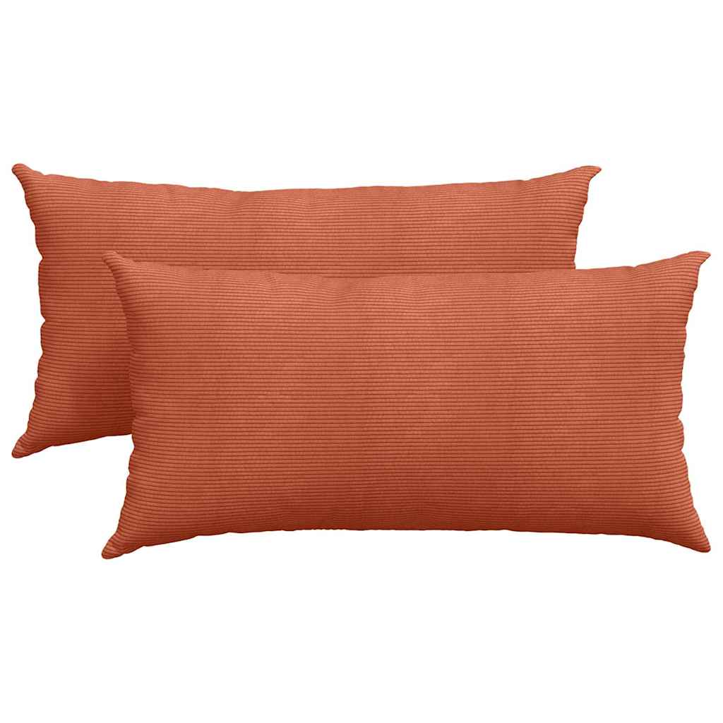 vidaXL Μαξιλάρι Καναπέ 2 pcs Κόκκινο Πορτοκαλί 80 x 40 cm