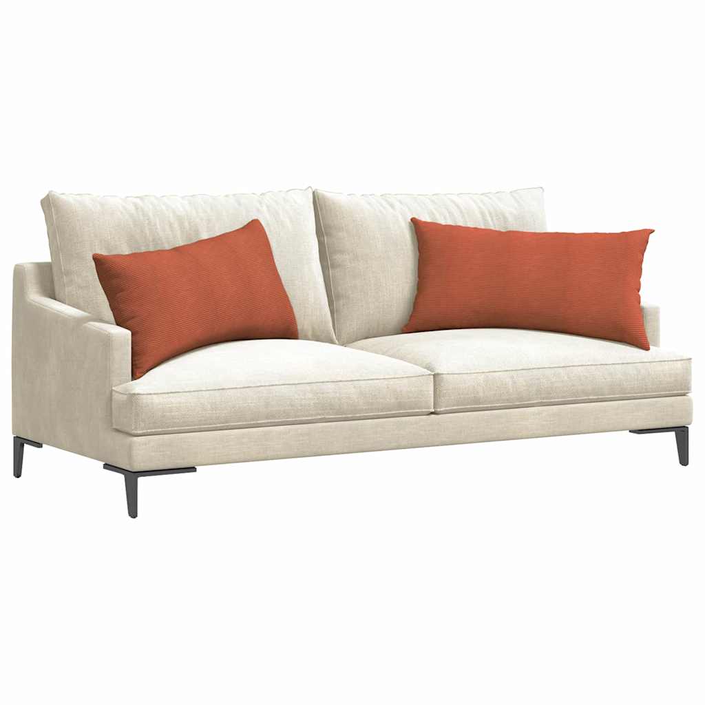 vidaXL Μαξιλάρι Καναπέ 2 pcs Κόκκινο Πορτοκαλί 80 x 40 cm