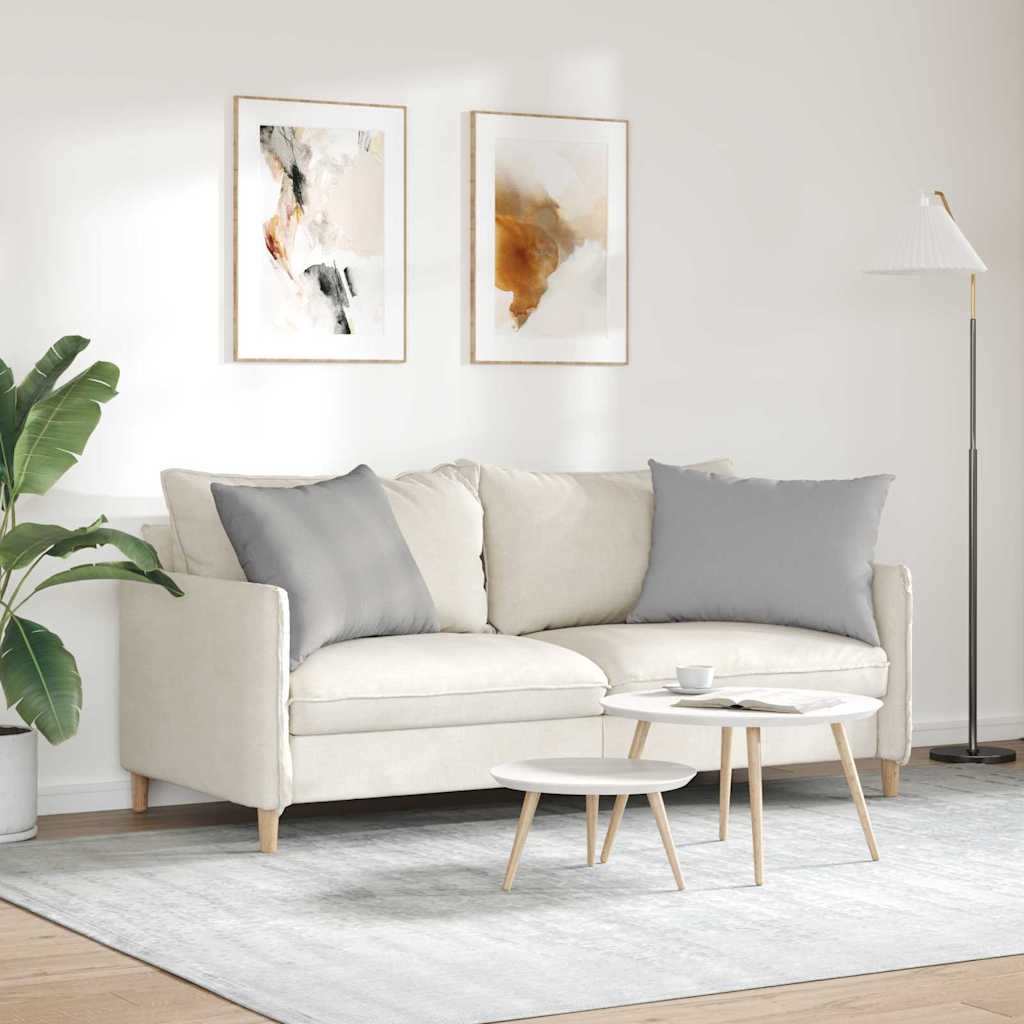 vidaXL Μαξιλάρι Καναπέ 2 pcs Γκρι 70 x 50 cm ύφασμα