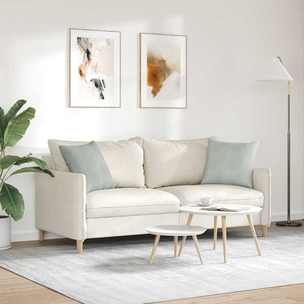 vidaXL Μαξιλάρι Καναπέ 2 pcs Ανοιχτό γκρι 45 x 45 cm