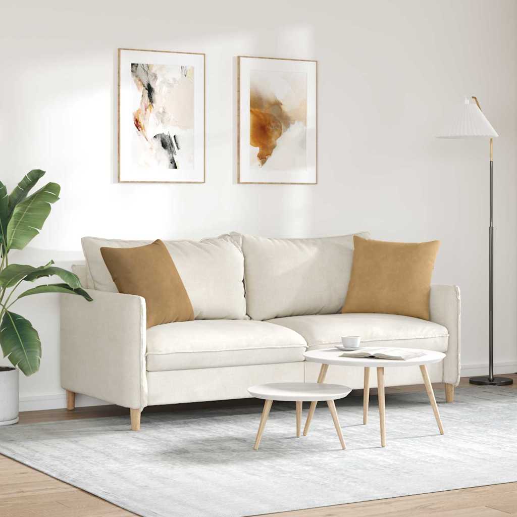 vidaXL Μαξιλάρι Καναπέ 2 pcs Καφέ 45 x 45 cm Υφασμάτινο Κορντουρά