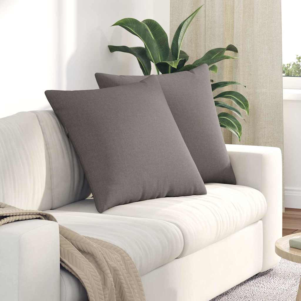 vidaXL Μαξιλάρι Καναπέ 2 pcs Taupe 60 x 60 cm ύφασμα
