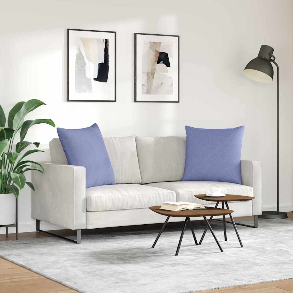 vidaXL Μαξιλάρι Καναπέ 2 pcs Μπλε 60 x 60 cm ύφασμα