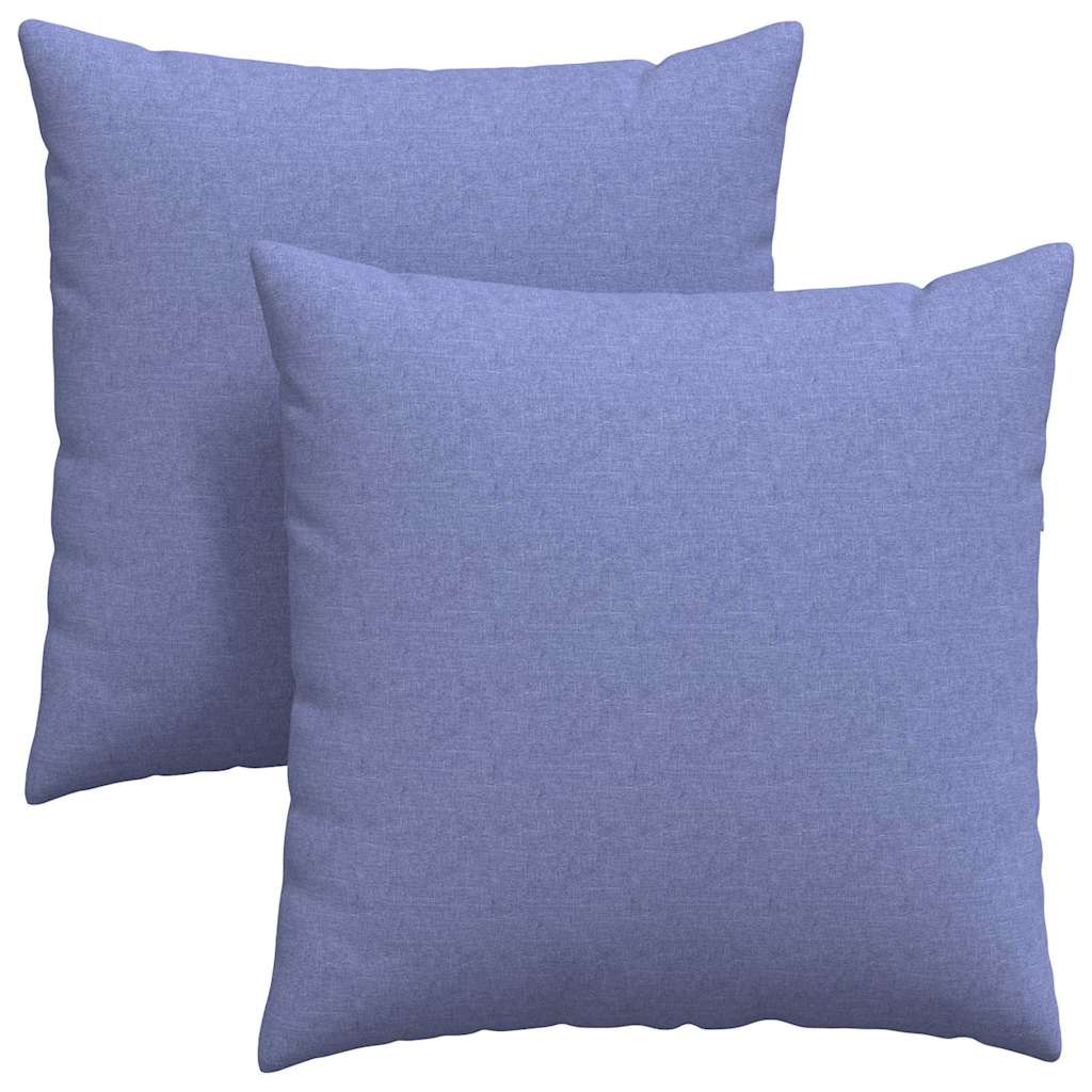 vidaXL Μαξιλάρι Καναπέ 2 pcs Μπλε 60 x 60 cm ύφασμα