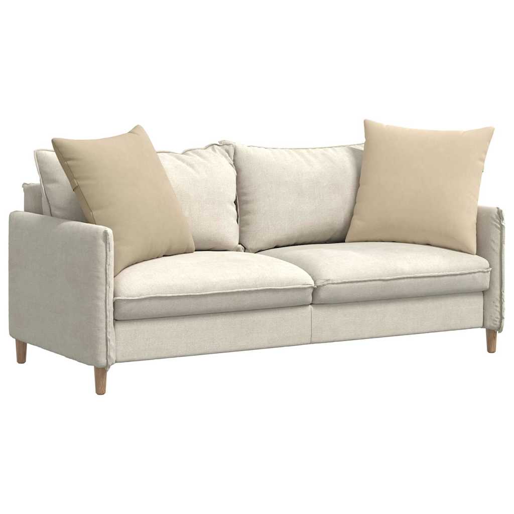 vidaXL Μαξιλάρι Καναπέ 2 τμχ. ύφασμα Κρεμ 60 x 60 cm