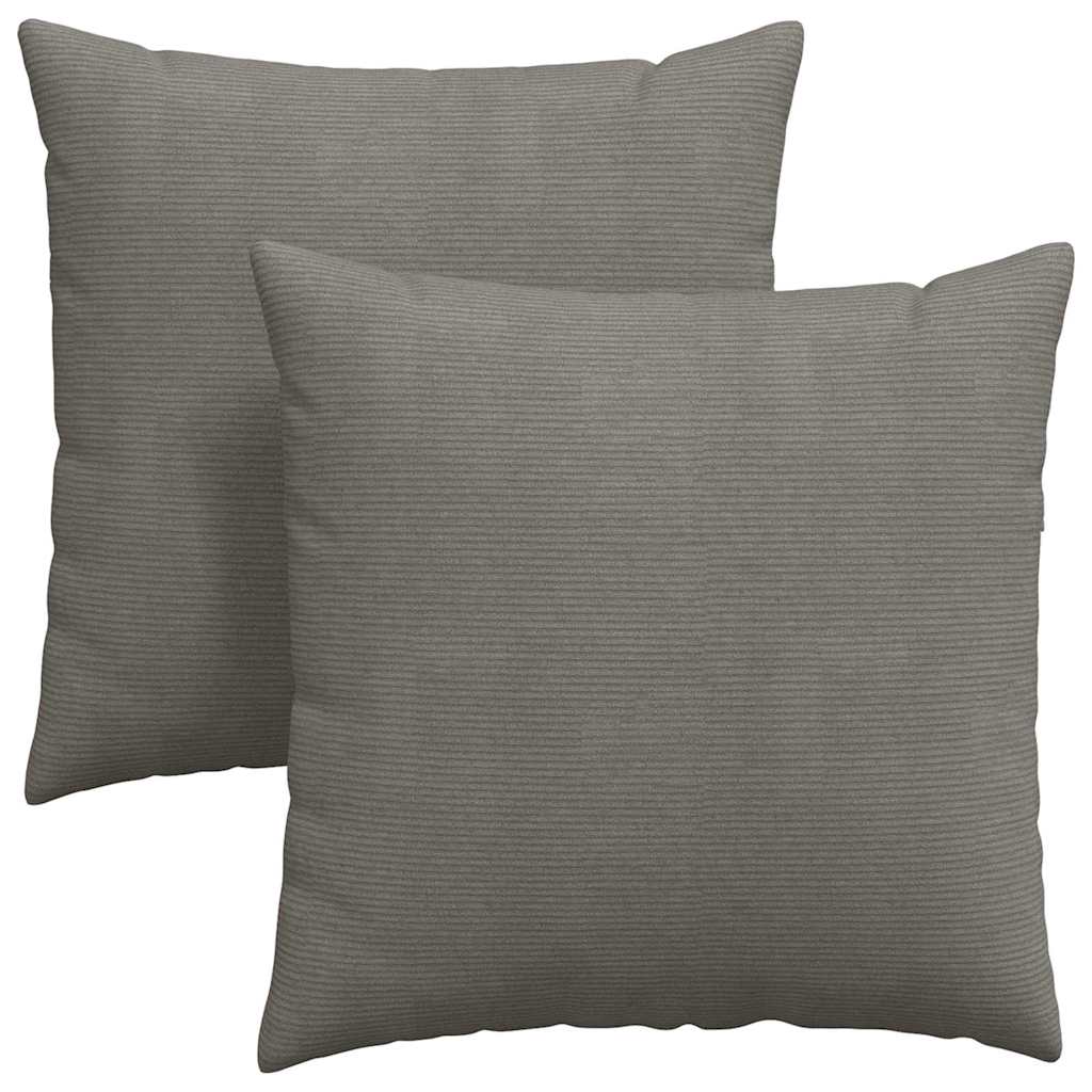 vidaXL Μαξιλάρι Καναπέ 2 pcs Ανοιχτό γκρι 60 x 60 cm