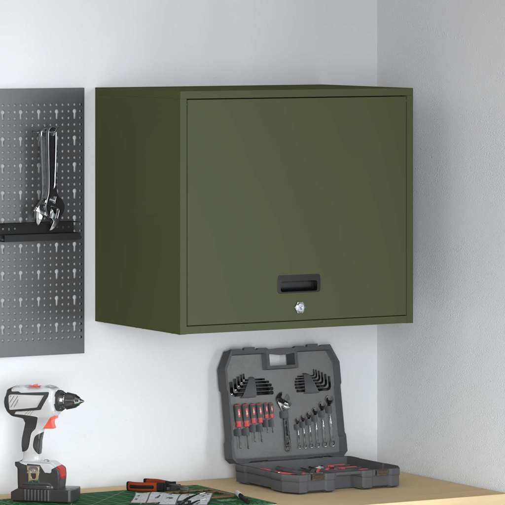 vidaXL Ντουλάπι τοίχου για γκαράζ Λαδί 60 x 40 x 53 εκ