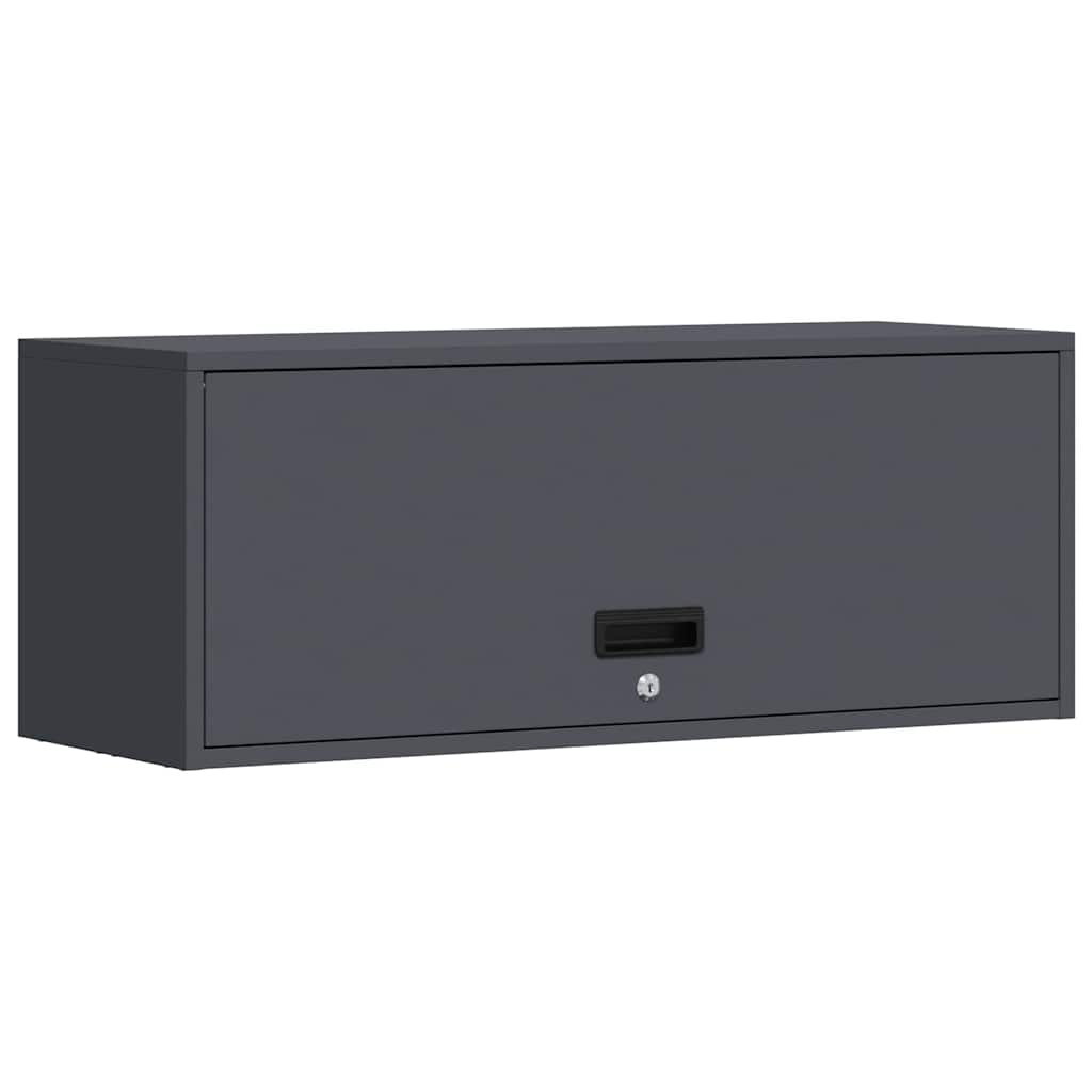 vidaXL Ντουλάπι τοίχου για γκαράζ Ανθρακί 90 x 33 x 35 εκ
